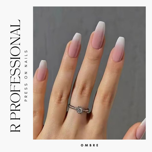 R PROFESSIONAL Press-On Nails – 24-Piece Set – Ombre